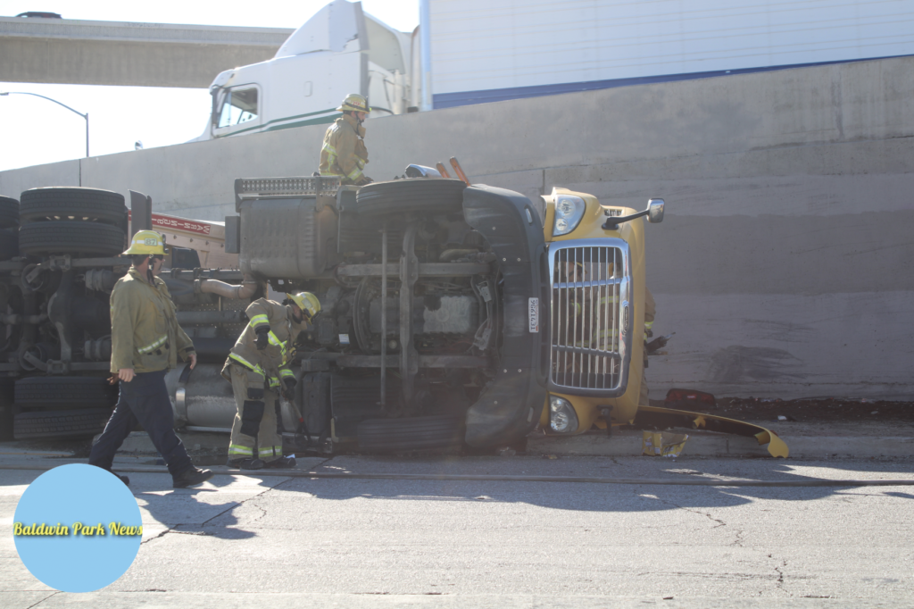 Freeway Collision left a Semi-Truck Driver Trapped inside Tuesday in  Baldwin Park - Baldwin Park News